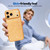 iPhone 18 Pro Sparkling Diamond Glitter Airbag Phone Case - Orange
