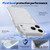 iPhone 18 Pro Sparkling Diamond Glitter Airbag Phone Case - White