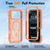 iPhone 18 Pro Starry Sky Matte Magnetic TPU Hybrid PC Phone Case - Orange