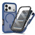 iPhone 18 Pro Starry Sky Matte Magnetic TPU Hybrid PC Phone Case with Screen Protector - Blue