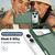 iPhone 18 Pro Starry Sky Matte Two-Tone Shockproof TPU Hybrid PC Phone Case - Green