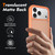 iPhone 18 Pro Starry Sky Matte Two-Tone Shockproof TPU Hybrid PC Phone Case - Orange