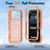 iPhone 18 Pro Starry Sky Matte Two-Tone Shockproof TPU Hybrid PC Phone Case - Orange