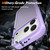 iPhone 18 Pro Starry Sky Matte Two-Tone Shockproof TPU Hybrid PC Phone Case - Purple