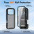 iPhone 18 Pro Starry Sky Matte Two-Tone TPU Hybrid PC Phone Case with Screen Protector - Matte Transparent