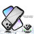 iPhone 18 Pro Starry Sky Solid Color Series PC + TPU Phone Case with PET Film - Red