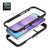 iPhone 18 Pro Starry Sky Solid Color Shockproof TPU Clear PC Phone Case - Dark Blue