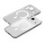 iPhone 18 Pro SULADA Crystal Sand Series Electroplating Frosted MagSafe Magnetic Phone Case - Transparent