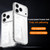 iPhone 18 Pro SULADA Crystal-Coated Clear Magnetic PC Hybrid TPU Phone Case - Transparent