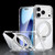 iPhone 18 Pro SULADA Electroplated Clear Rotation Magnetic Holder Phone Case - Transparent
