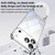iPhone 18 Pro SULADA Electroplated Clear TPU Soft Frame Phone Case with Wrist Strap - Silver
