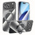 iPhone 18 Pro SULADA Electroplated Transparent MagSafe Holder Phone Case - Black