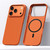 iPhone 18 Pro SULADA Kevlar Grid Patterned Skin Feel Magnetic Phone Case - Orange