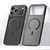 iPhone 18 Pro SULADA Light Sand MagSafe Magnetic PC Hybrid TPU Phone Case - Black