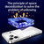 iPhone 18 Pro SULADA Shine Through Series Plating TPU Transparent Phone Case - Dark Blue