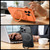 iPhone 18 Pro SULADA Transforms Into 17 Pro Semi-Transparent Matte Rotation Magnetic Holder Phone Case - Orange