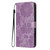 iPhone 18 Pro Sunflower Embossed Vegan Leather Phone Case with Small Black Rope - Purple