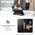 iPhone 18 Pro Suteni Baroque Calf Texture Buckle Wallet Leather Phone Case - Black