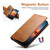 iPhone 18 Pro Suteni Calf Texture Horizontal Flip Leather Phone Case - Khaki