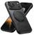 iPhone 18 Pro Suteni G3 Oil Wax 360 Rotation Holder MagSafe Back Phone Case - Black