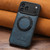 iPhone 18 Pro Suteni G3 Oil Wax 360 Rotation Holder MagSafe Back Phone Case - Blue