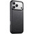 iPhone 18 Pro Suteni G5 Large Litchi Texture Vegan Leather Magnetic Back Phone Case - Black