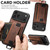 iPhone 18 Pro Suteni H13 Litchi Leather Wrist Strap Wallet Back Phone Case - Brown