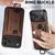 iPhone 18 Pro Suteni H13 Litchi Leather Wrist Strap Wallet Back Phone Case - Brown