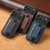 iPhone 18 Pro Suteni H13 Litchi Leather Wrist Strap Wallet Back Phone Case - Brown