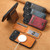 iPhone 18 Pro Suteni H15 MagSafe Oil Eax Leather Detachable Wallet Back Phone Case - Khaki