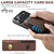 iPhone 18 Pro Suteni H17 Cross Grain Leather MagSafe Detachable Wallet Phone Case - Brown