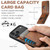 iPhone 18 Pro Suteni H17 Oil Eax Leather MagSafe Detachable Wallet Phone Case - Brown