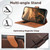 iPhone 18 Pro Suteni Q05 -in-1 Multi-function MagSafe Wallet Big Litchi Leather Phone Case - Brown