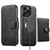 iPhone 18 Pro Suteni Q05S1 3-in-1 Detachable Wallet MagSafe Leather Phone Case - Black