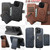 iPhone 18 Pro Suteni Q05S2 3-in-1 Detachable Vertical Flip Wallet MagSafe Leather Phone Case - Black