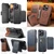 iPhone 18 Pro Suteni Q06S2 3-in-1 Detachable Vertical Flip Wallet MagSafe Splicing Leather Phone Case - Brown