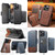 iPhone 18 Pro Suteni Q06S3 3-in-1 Splicing Detachable Vertical Flip Wallet MagSafe Leather Phone Case - Brown