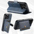 iPhone 18 Pro Suteni Q07S1 3-in-1 Detachable Wallet MagSafe Splicing Leather Phone Case - Blue