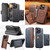 iPhone 18 Pro Suteni Q07S1 3-in-1 Detachable Wallet MagSafe Splicing Leather Phone Case - Brown