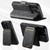 iPhone 18 Pro Suteni Q07S2 3-in-1 Detachable Vertical Flip Wallet MagSafe Splicing Leather Phone Case - Black