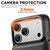 iPhone 18 Pro Suteni Q08 2-in-1 Multi-function Magnetic Wallet Big Litchi Vegan Leather Phone Case - Orange