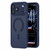 iPhone 18 Pro Textured Non-slip Shockproof Magnetic Phone Case - Dark Blue
