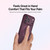 iPhone 18 Pro Textured Non-slip Shockproof Magnetic Phone Case with Holder - Black