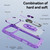 iPhone 18 Pro TPU + PC Lens Protection Phone Case with Ring Holder - Purple
