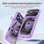 iPhone 18 Pro TPU + PC Lens Protection Phone Case with Ring Holder - Purple