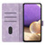 iPhone 18 Pro Triangles Embossed Leather Phone Case - Purple