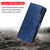 iPhone 18 Pro Tri-Fold 9-Card Wallets Leather Phone Case - Blue