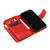 iPhone 18 Pro Tri-Fold 9-Card Wallets Leather Phone Case - Red