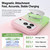iPhone 18 Pro Twilight Gradient 360 rotation Holder Magnetic Phone Case - Green Field
