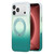 iPhone 18 Pro Twilight Gradient 360 rotation Holder Magnetic Phone Case - Sky Cyan